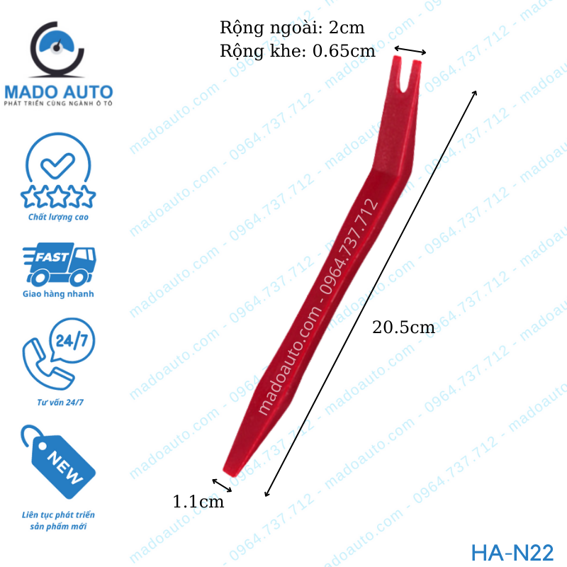 Cậy Chốt Nở Nhựa Nội Thất Ô Tô HAMEI Chính Hãng HA-N22