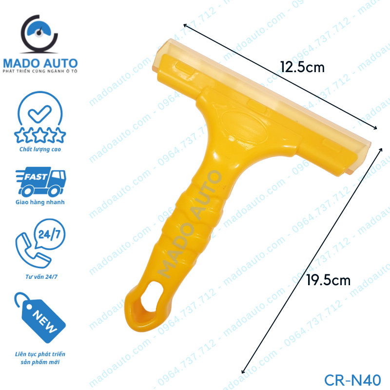 Gạt Cao Su Dụng Cụ Đồ Nghề Dán Phim Cách Nhiệt Ô Tô MADO Auto [CR-N40]