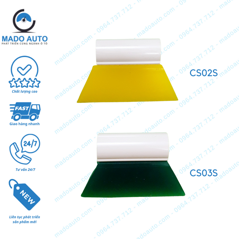 Gạt Cao Su Dụng Cụ Đồ Nghề Dán Decal Đổi Màu Xe Ô Tô MADO Auto [CR-CS02]