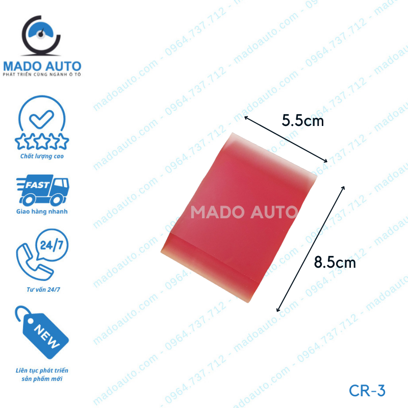 Gạt Cao Su Dụng Cụ Đồ Nghề Dán Decal Đổi Màu Xe Ô Tô MADO Auto [CR-3]
