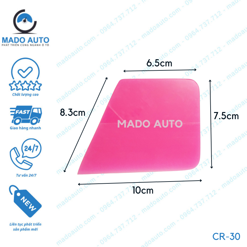 Gạt Cao Su Dụng Cụ Đồ Nghề Dán Decal Đổi Màu Xe Ô Tô MADO Auto [CR-30X]
