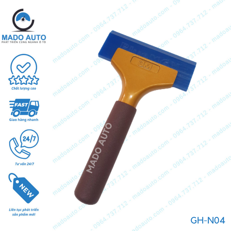 Gạt Cao Su Dụng Cụ Đồ Nghề Dán Phim Cách Nhiệt Ô Tô MADO Auto [GH-N04]