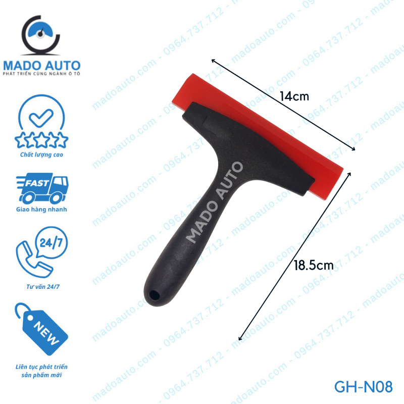 Gạt Cao Su Dụng Cụ Đồ Nghề Dán Phim Cách Nhiệt Ô Tô MADO Auto [GH-N08]
