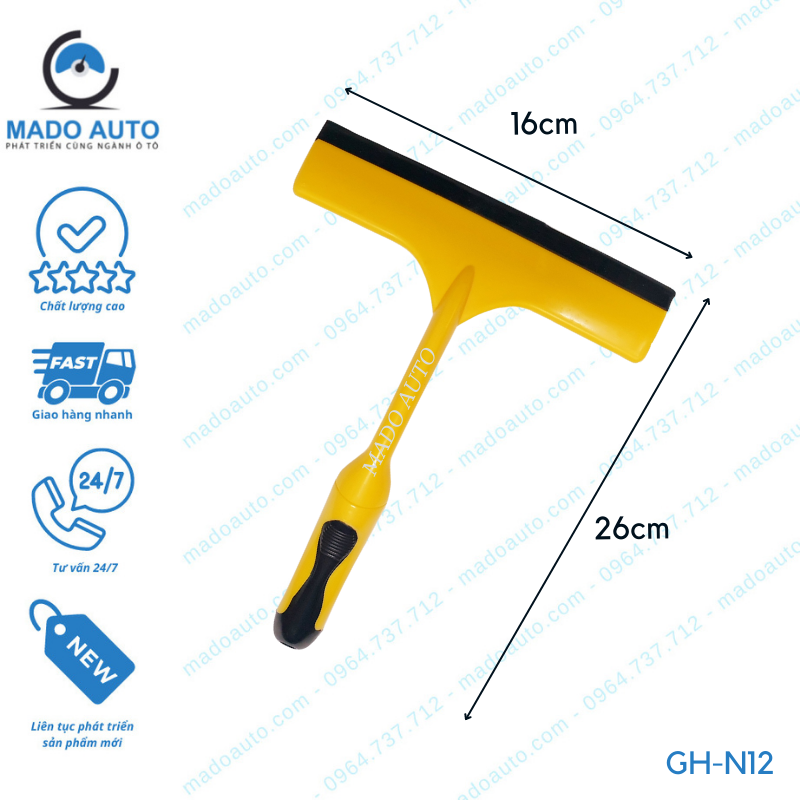 Gạt Cao Su Dụng Cụ Đồ Nghề Dán Phim Cách Nhiệt Ô Tô MADO Auto [GH-N12]
