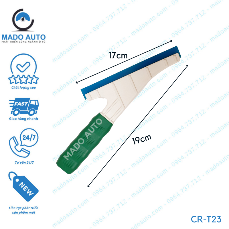 Gạt Cao Su Dụng Cụ Đồ Nghề Dán Phim Cách Nhiệt Ô Tô MADO Auto [CR-T23]