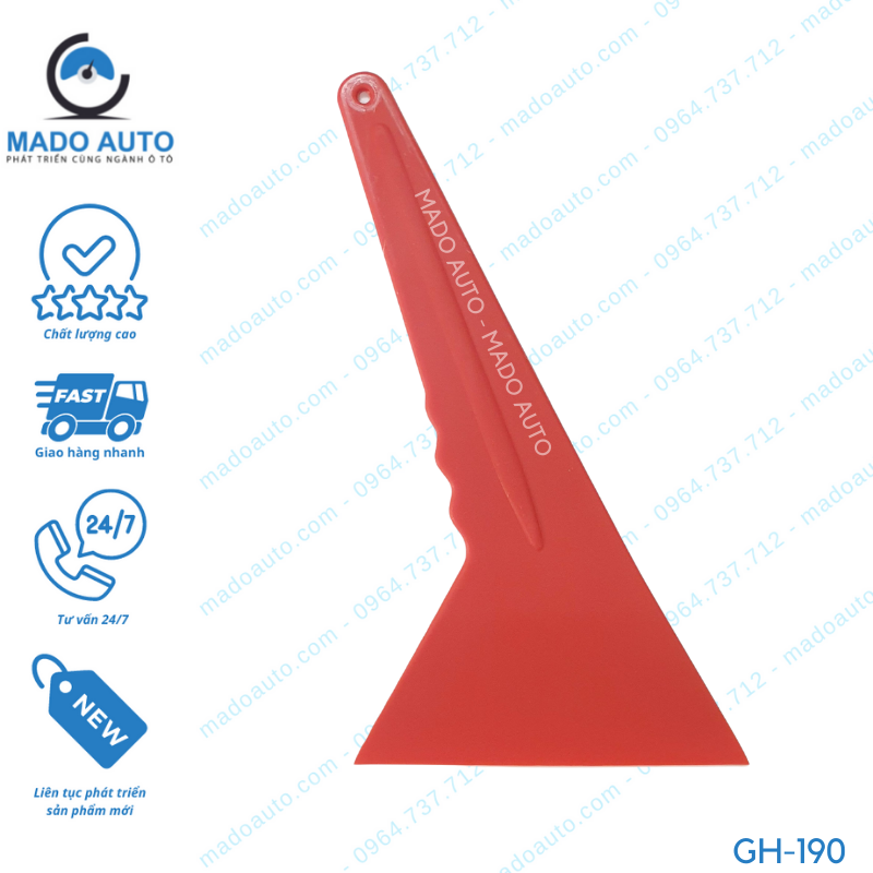 Gạt Nhựa Dụng Cụ Đồ Nghề Dán Phim Cách Nhiệt Ô Tô MADO Auto [GH-190]