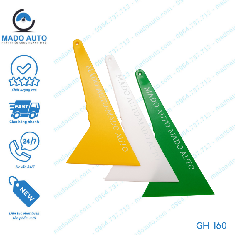 Gạt Nhựa Dụng Cụ Đồ Nghề Dán Phim Cách Nhiệt Ô Tô MADO Auto [GH-160]