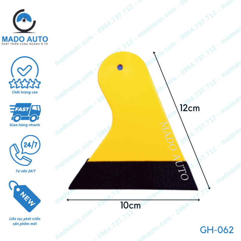 Gạt Nhựa Dụng Cụ Đồ Nghề Dán Phim Cách Nhiệt Ô Tô MADO Auto [GH-062]