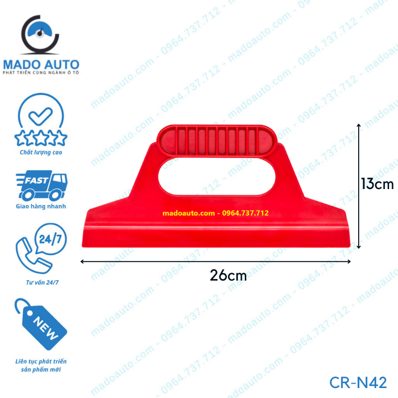 Gạt Nhựa Dụng Cụ Đồ Nghề Dán Phim Cách Nhiệt Ô Tô MADO Auto [CR-N42]