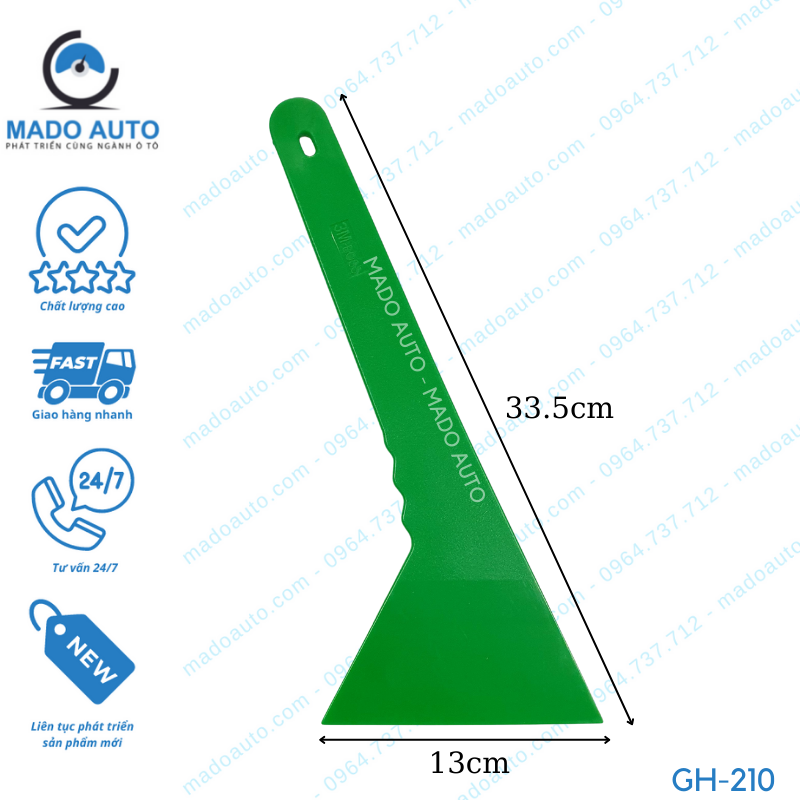Gạt Nhựa Dụng Cụ Đồ Nghề Dán Phim Cách Nhiệt Ô Tô MADO Auto [GH-210]