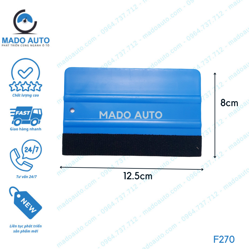 Gạt Nhựa Bọc Nỉ Dụng Cụ Đồ Nghề Dán Decal Đổi Màu Xe Ô Tô MADO Auto [F270]