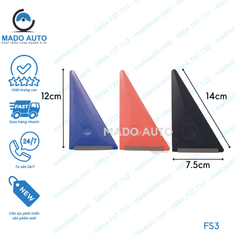 Gạt Nhựa Dụng Cụ Đồ Nghề Dán Decal Đổi Màu Xe Ô Tô MADO Auto [FS3]