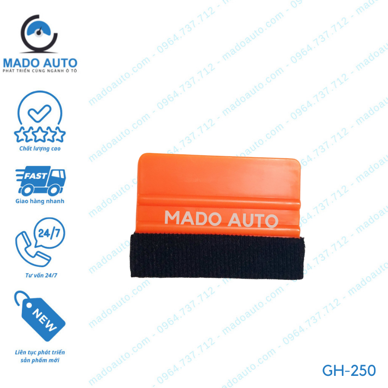 Gạt Nhựa Bọc Nỉ Dụng Cụ Đồ Nghề Dán Decal Đổi Màu Xe Ô Tô MADO Auto [GH-250]