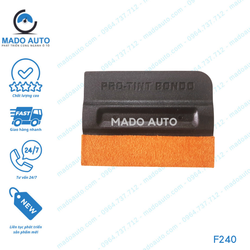 Gạt Nhựa Bọc Nỉ Dụng Cụ Đồ Nghề Dán Decal Đổi Màu Xe Ô Tô MADO Auto [F240]