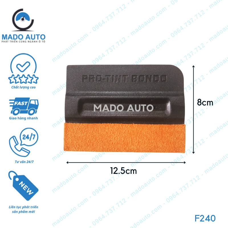 Gạt Nhựa Bọc Nỉ Dụng Cụ Đồ Nghề Dán Decal Đổi Màu Xe Ô Tô MADO Auto [F240]