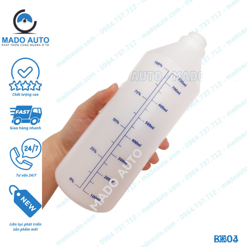 Bình Xịt Phun Sương 750ml Vòi Đỏ Cao Cấp MADO AUTO [KB04]