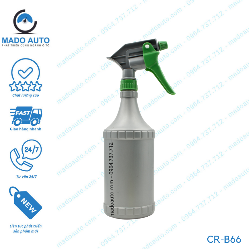 Bình Phun Sương Phun Nước Hỗ Trợ Dán Phim Cách Nhiệt Kính Xe Ô Tô 900ml MADO [ CR-B66]