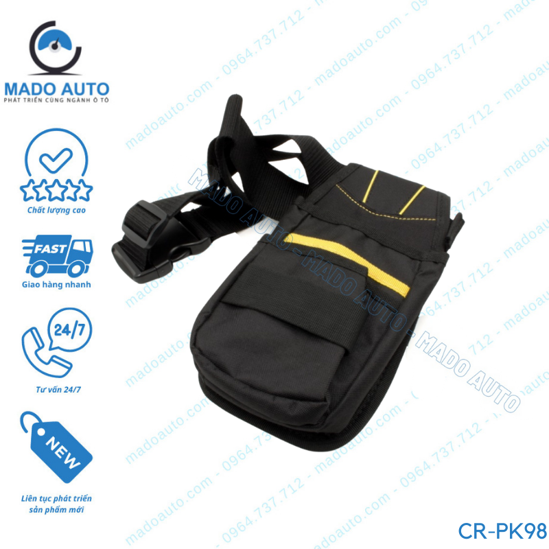 Túi đựng đồ nghề đeo hông cho thợ kỹ thuật dán film cách nhiệt Kính xe ô tô MADO AUTO [CR-PK98]