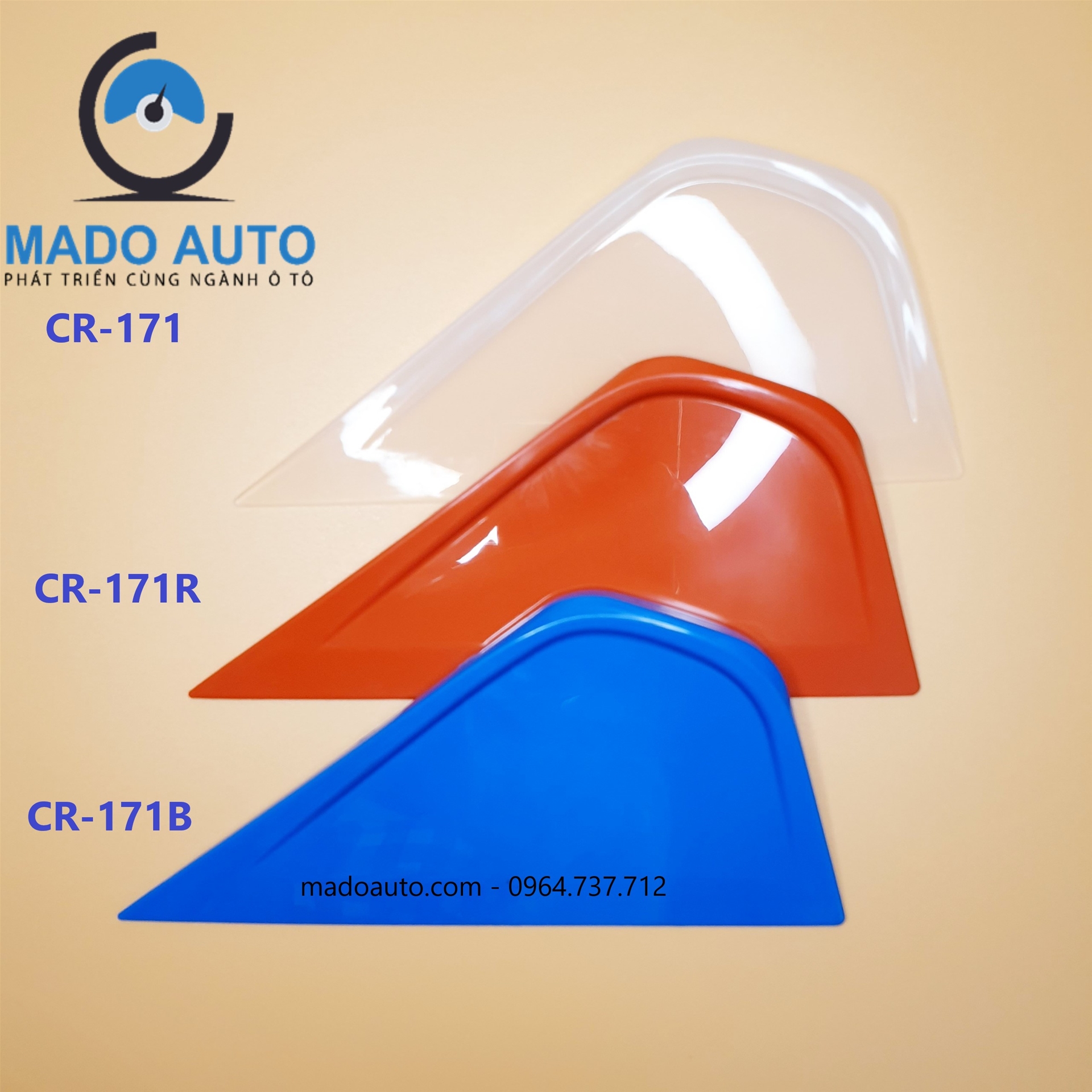 Gạt nhựa Dụng cụ Đồ nghề dán Decal đổi màu xe ô tô MADO Auto [CR-171]