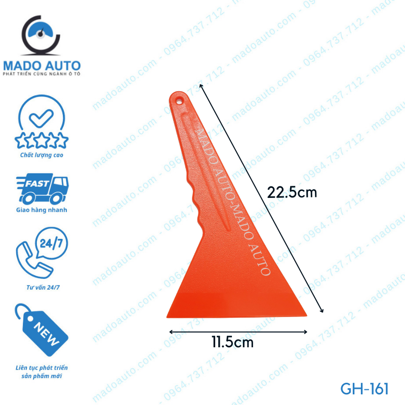 Gạt nhựa Dụng cụ Đồ nghề dán Phim cách nhiệt ô tô MADO Auto [GH-161]