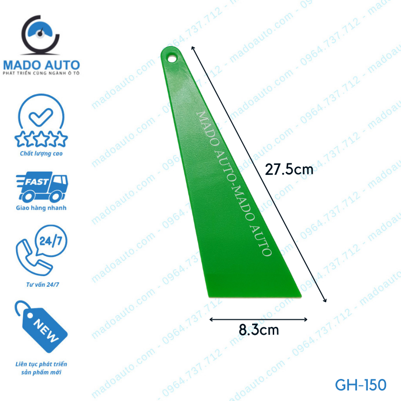 Gạt nhựa Dụng cụ Đồ nghề dán Phim cách nhiệt ô tô MADO Auto [GH-150]