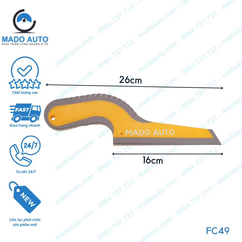 Gạt nhựa Dụng cụ Đồ nghề dán Phim cách nhiệt ô tô MADO Auto [F49]