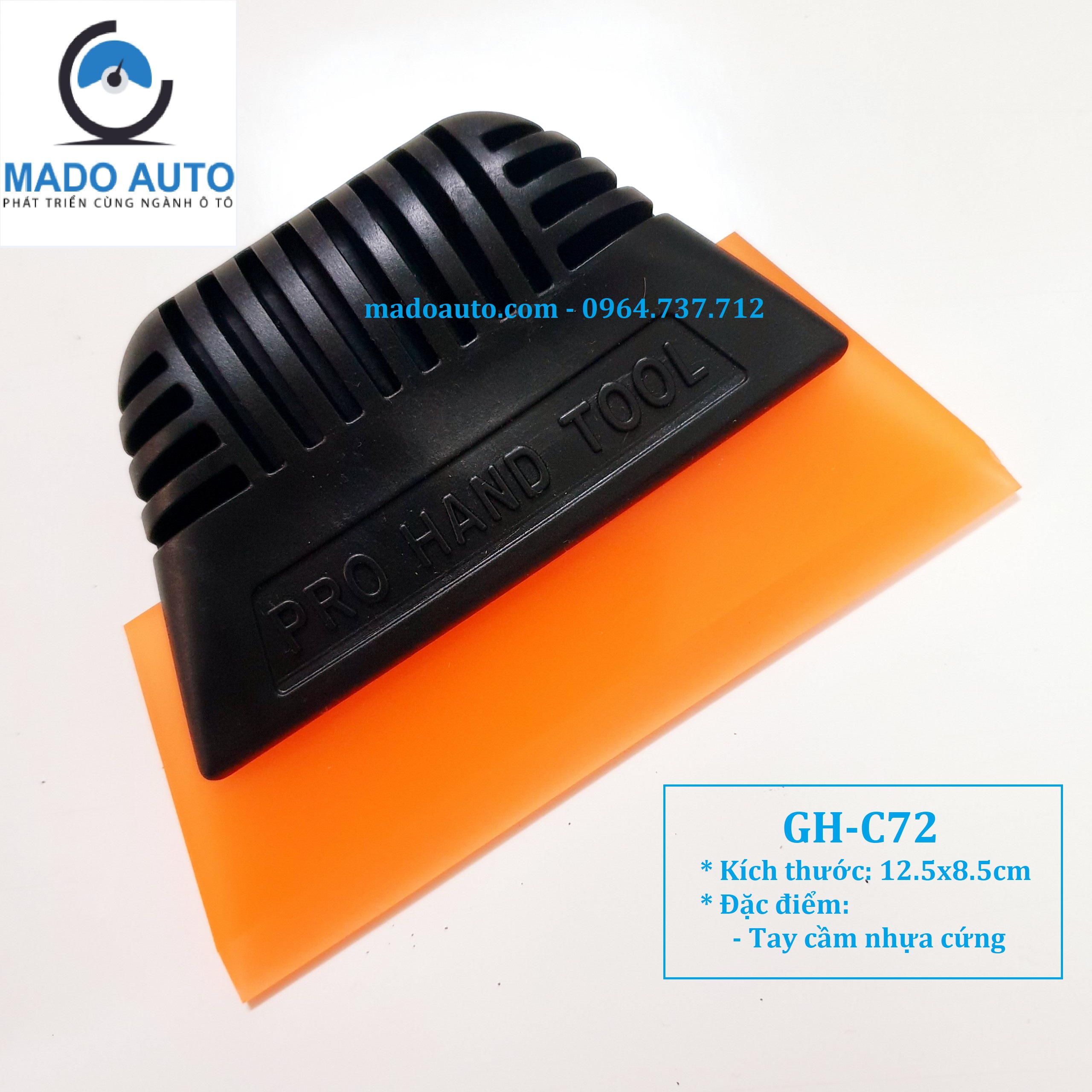 [GH-C72] Gạt nước lưỡi cao su cứng