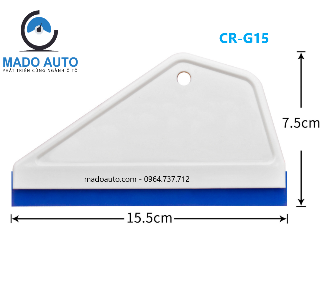 [CR-G15] Gạt nhựa kẹp lưỡi cao su